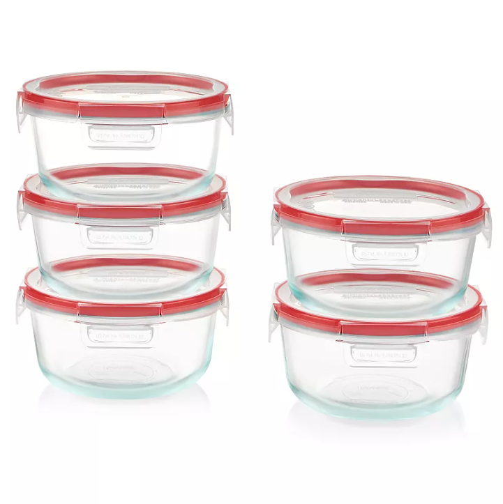 Pyrex FreshLock 10-pc. Glass Meal Prep Container Set Deal: Save 28% at Kohl’s