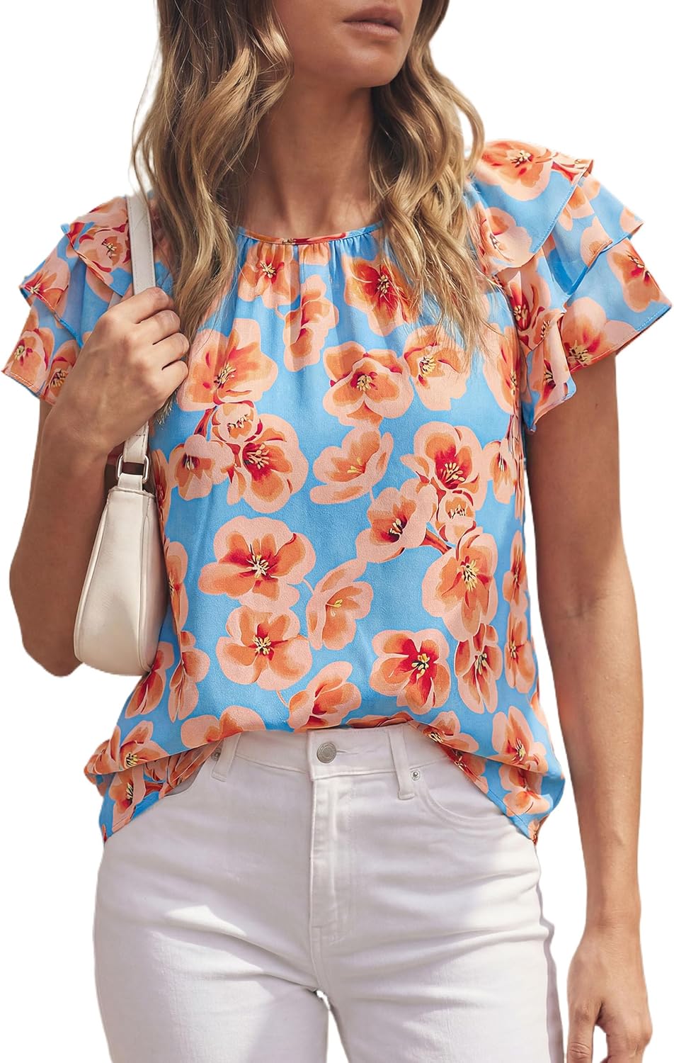 PRETTYGARDEN Boho Floral Tops for Women Summer Only $19.99 at Amazon