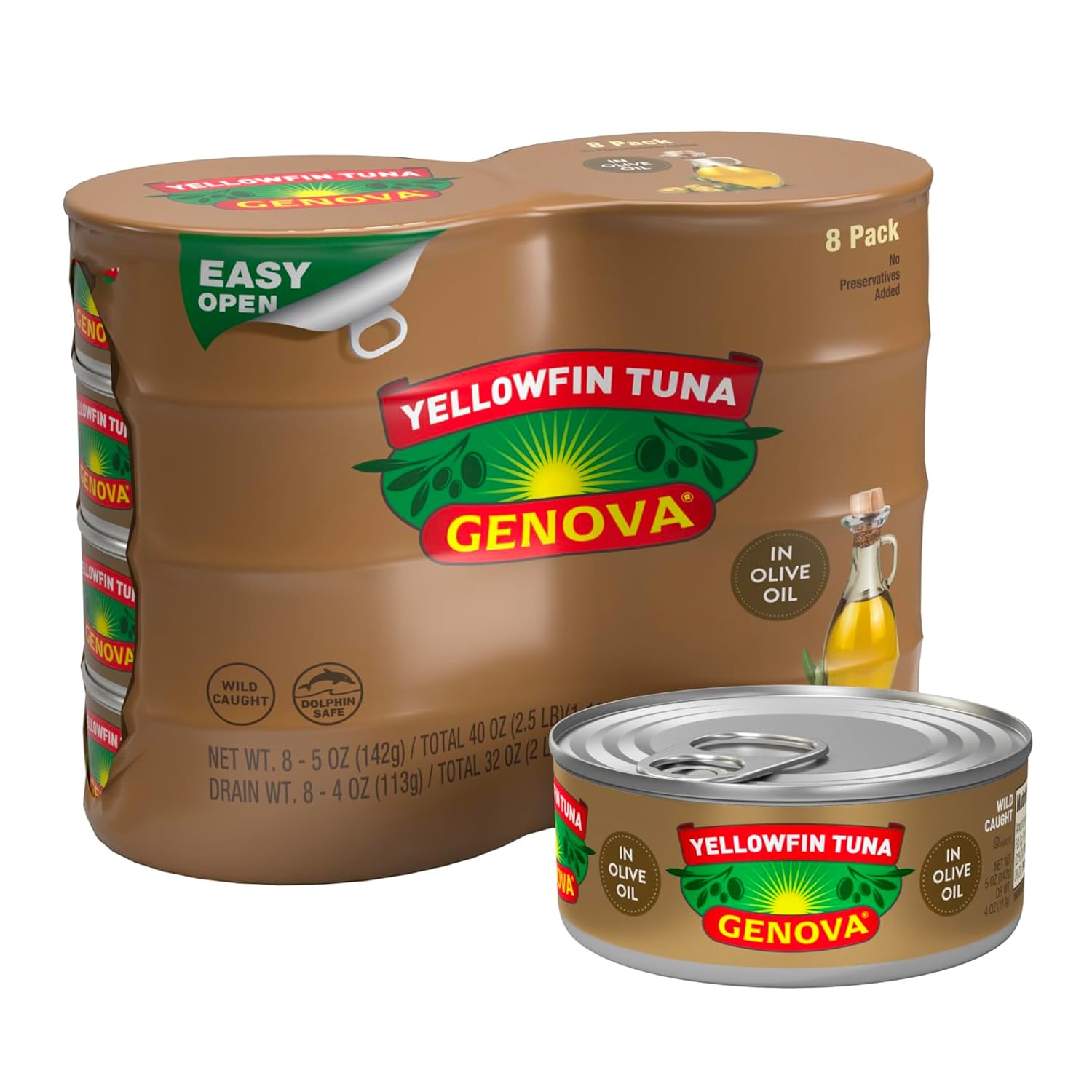 Select Accounts: 8-Pk 5-oz Genova Premium Yellowfin Canned T deal at Amazon