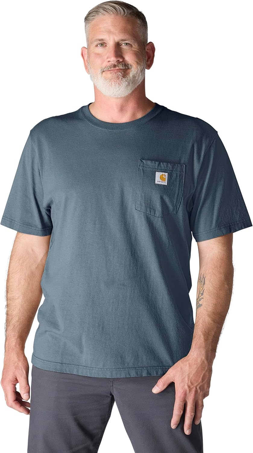 Carhartt K87 Men's Loose Fit Heavyweight Short-Sleeve Pocket deal at Amazon