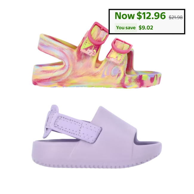 Toddler Sandals 2-Pack Deal: Save $9 at Walmart