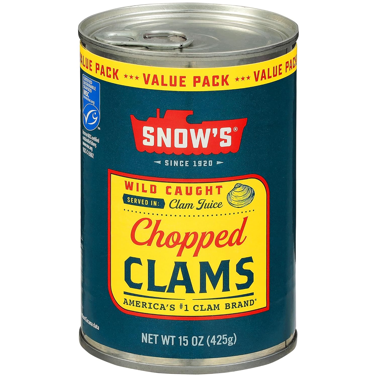 15-Oz Snow's Wild Caught Chopped Canned Clams deal at Amazon