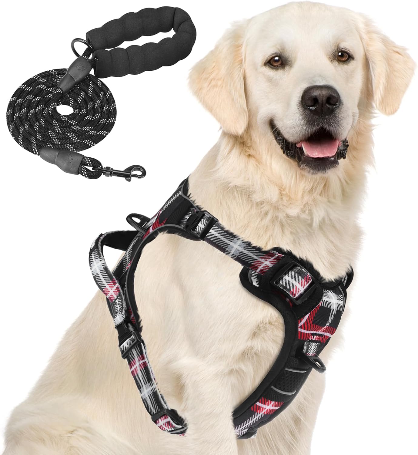 PUPTECK No Pull Dog Harness for Large, Adjustable Reflective deal at Amazon