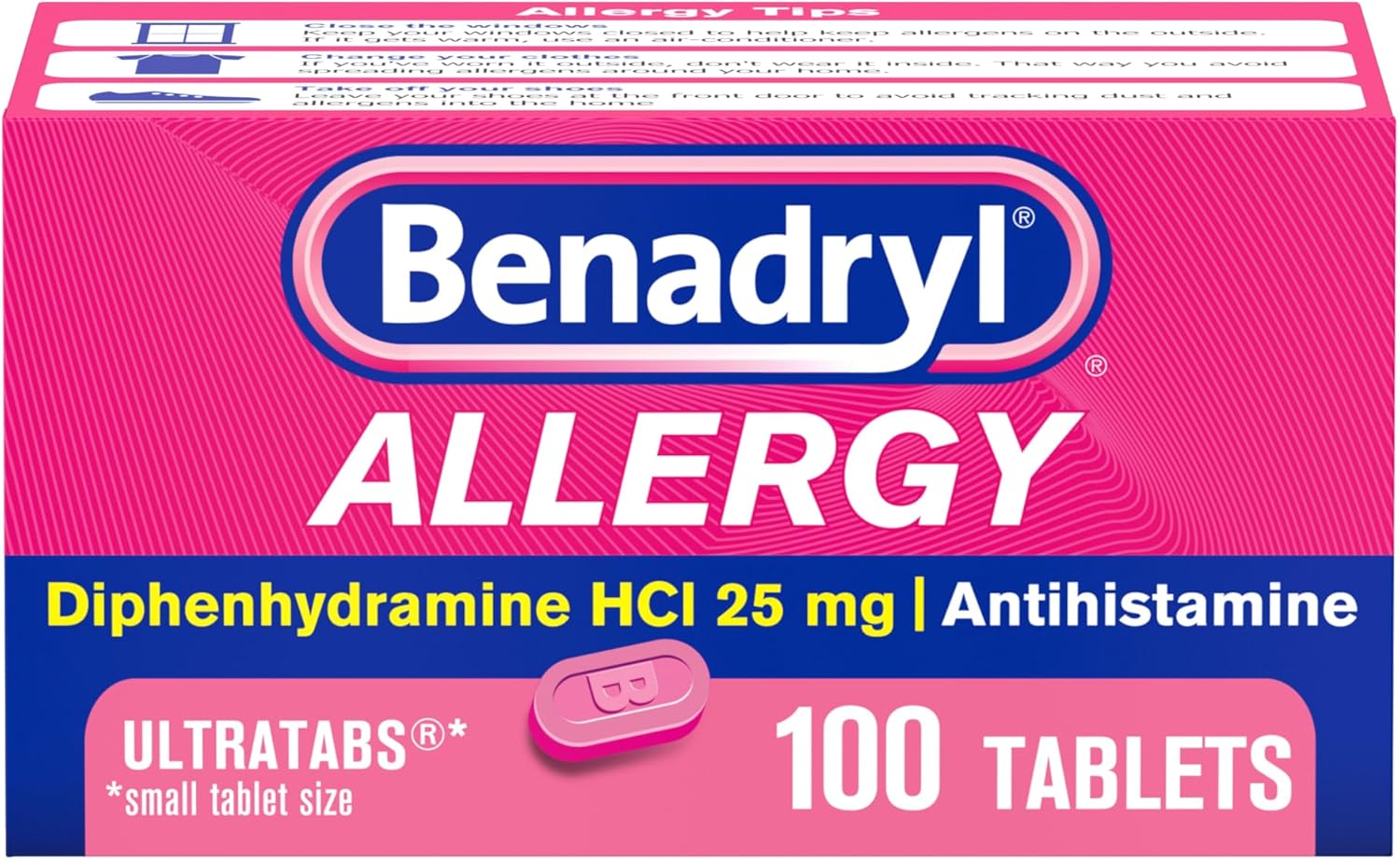 Benadryl 100-Count Allergy Relief Only $13.5 (Reg. $19.74) at Amazon