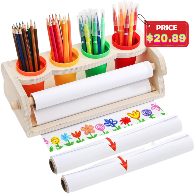 Wooden Tabletop Paper Roll Dispenser Sale: Save 5% at Amazon