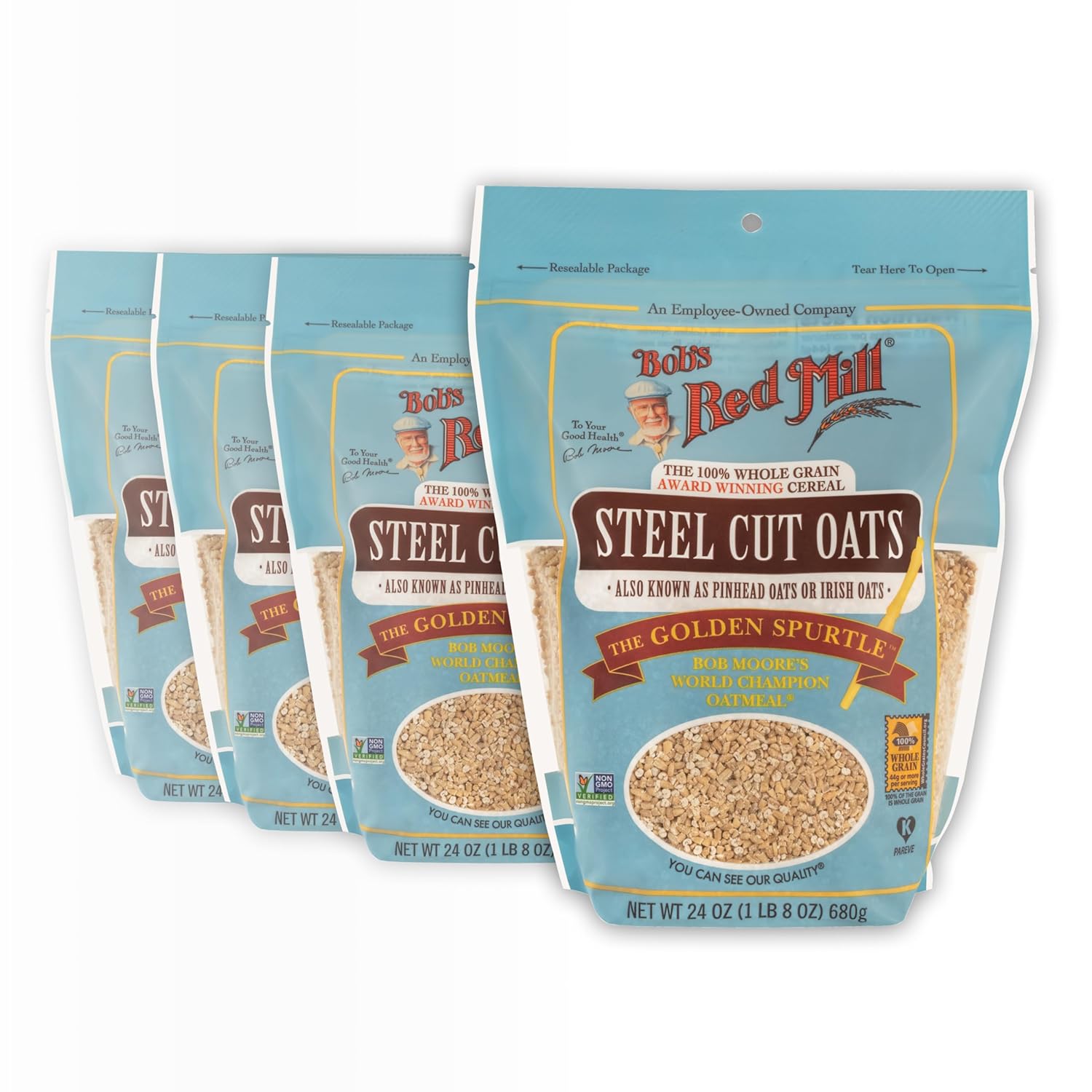 4-Pk 24-Oz Bob’s Red Mill Steel Only $10.63 (Reg. $13.64) at Amazon