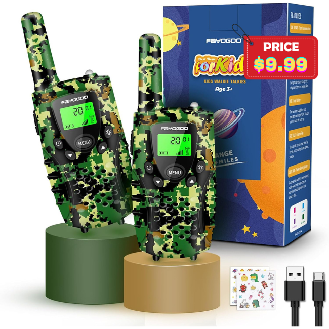 2 Pack Walkie Talkies for Kids Deal: Save on Amazon