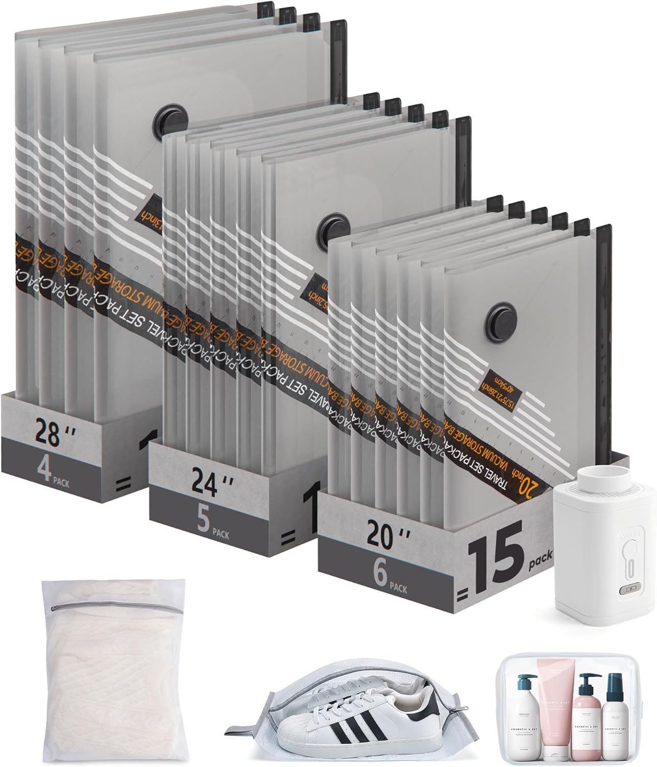 Prime Members: 18-pk BAGSMART Vacuum Storage Bags w/ Recharg deal at Amazon
