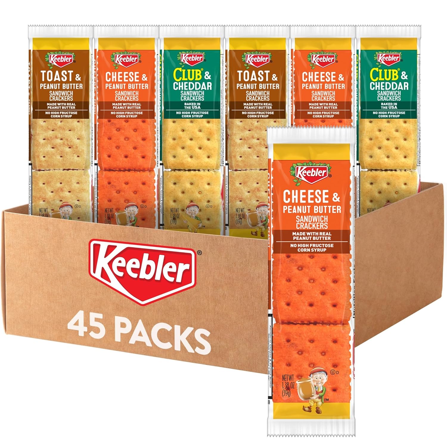 Keebler 45-Count Sandwich Crackers Only $17.98 (Reg. $17.98) at Amazon