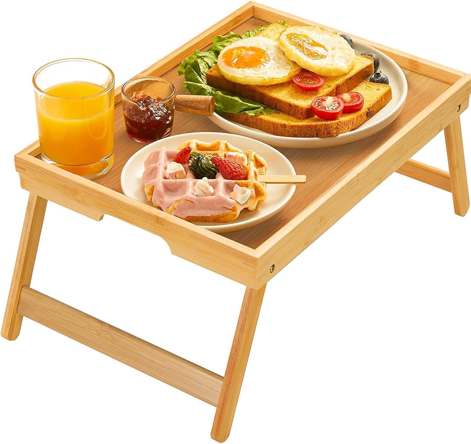 Bamboo Bed Tray Table deal at Amazon
