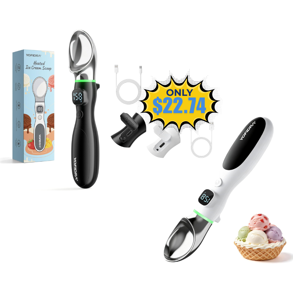 Yofidra Heated Ice Cream Scoop 4000 mAh Deal at Amazon