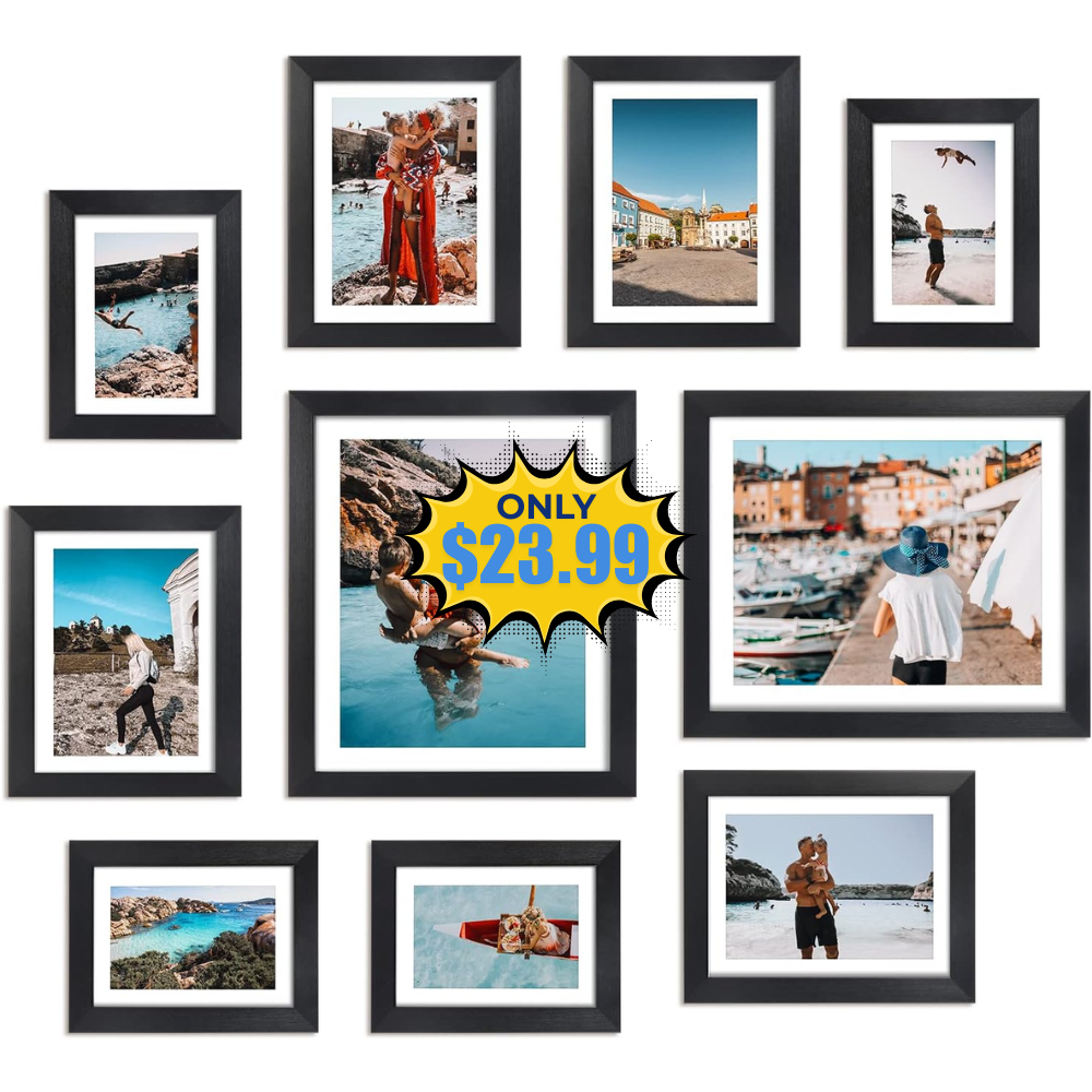 Giftgarden Picture Frames Pack of 10 Deal at Amazon