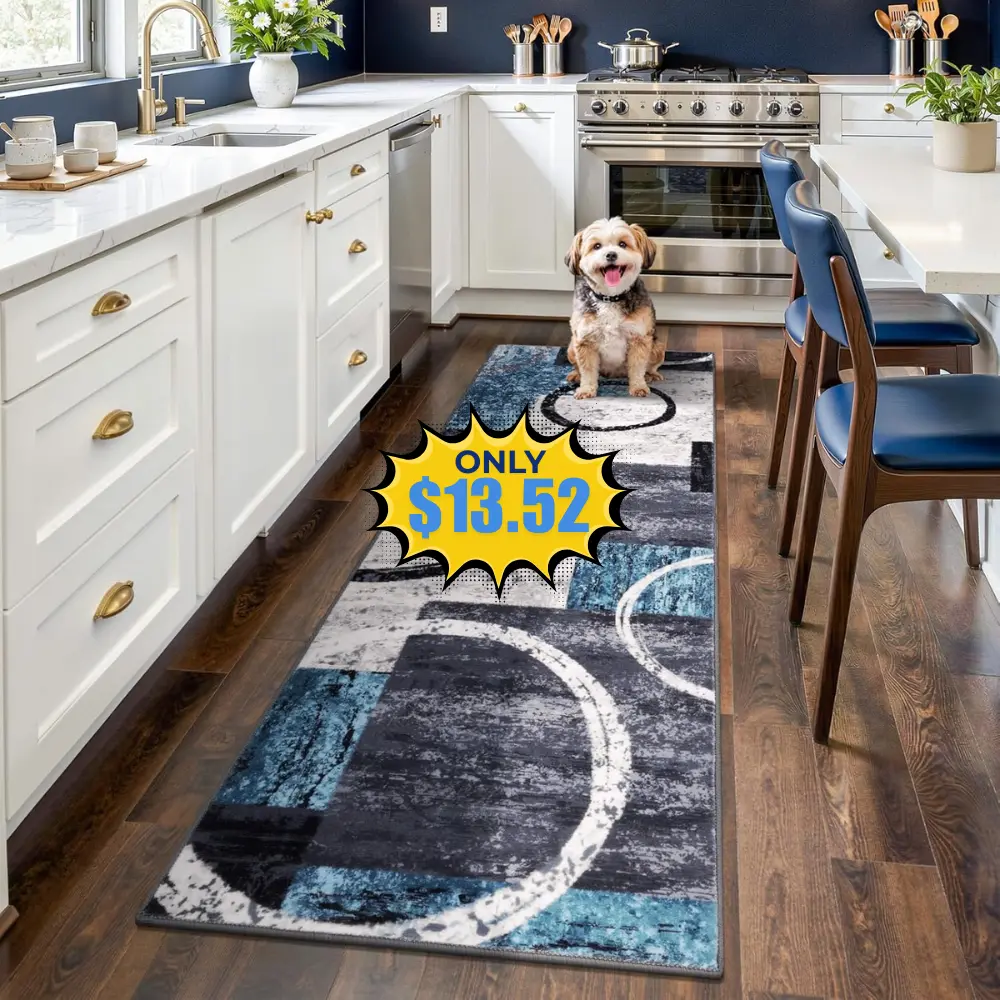 Modern Abstract Runner Rug Sale: Save 22% at Amazon