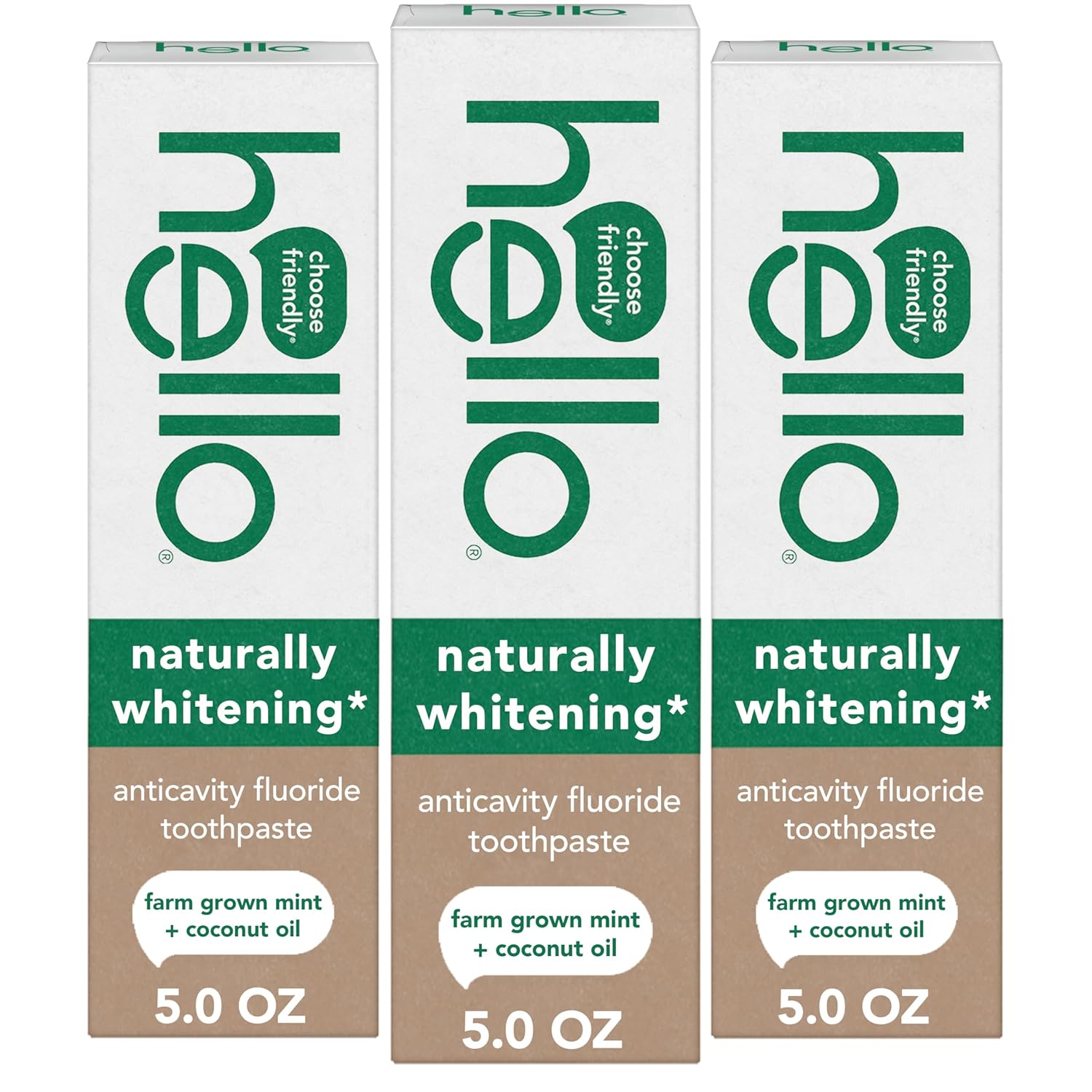 Hello Naturally Whitening Anticavity Fluoride Toothpaste 3-P deal at Amazon