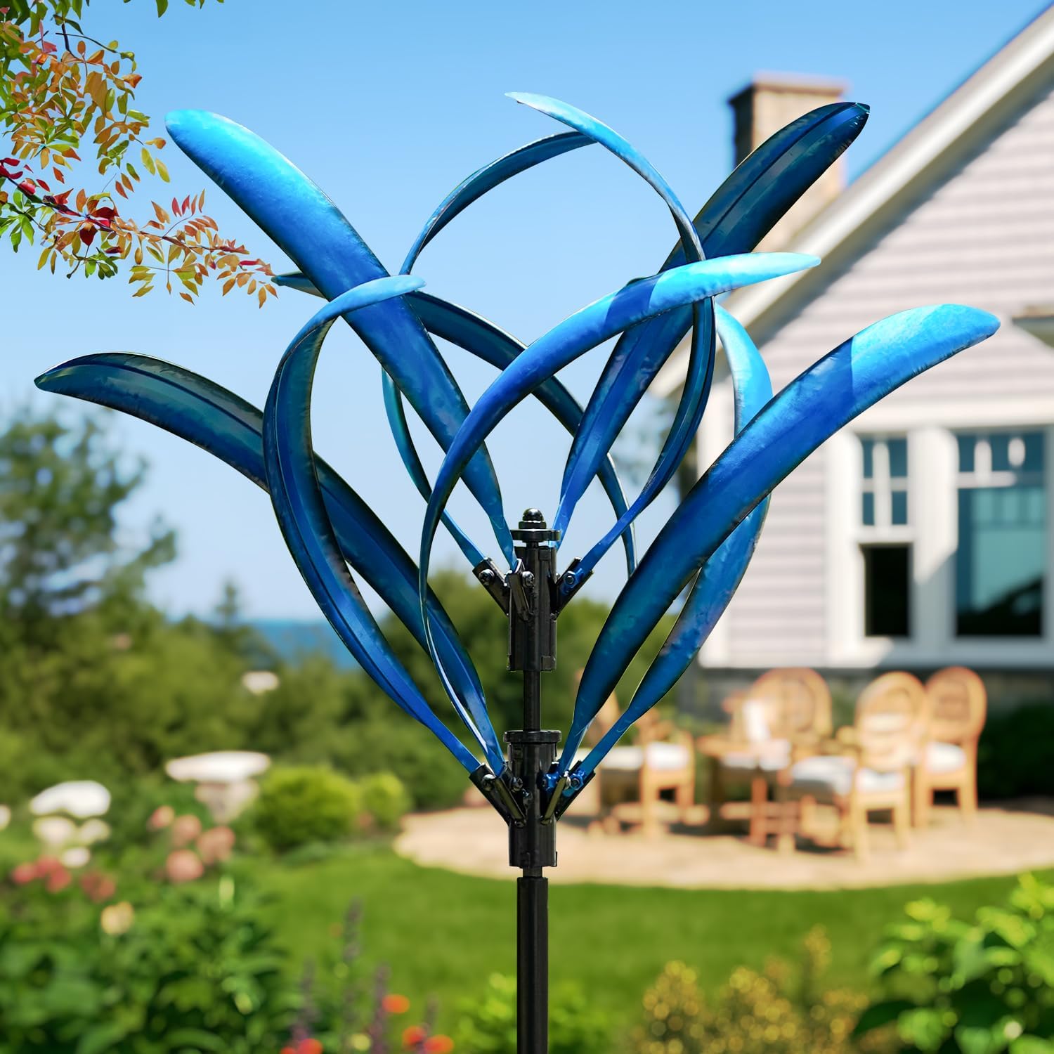 LimeHill Wind Spinner for Yard and Garden - Large Metal Kine deal at Amazon
