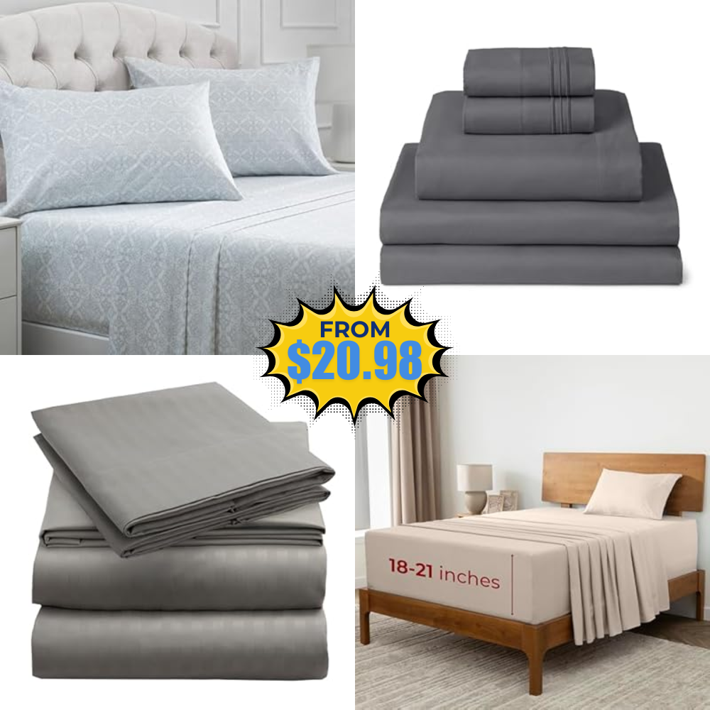 Mellanni Sheets Set Promo: Save 40% at Amazon