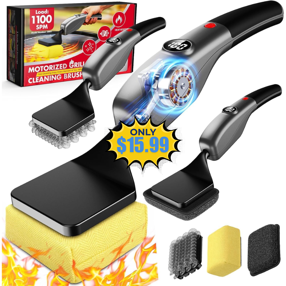 Bristle-Free Electric Grill Brush Deal: Save 50% at Amazon