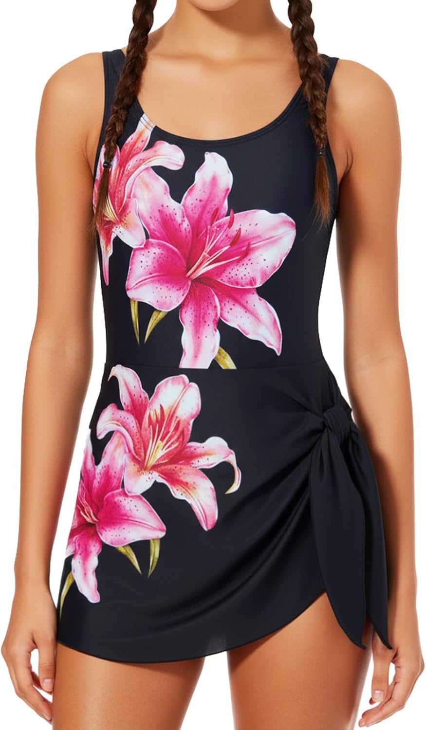 Cuddomper Girl Swimsuit Black One Piece Swim Only $26.99 at Amazon