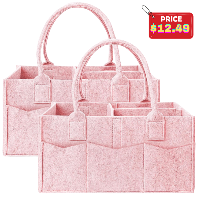 2 Pack Diaper Caddy Organizer Deal: Save 50% at Amazon
