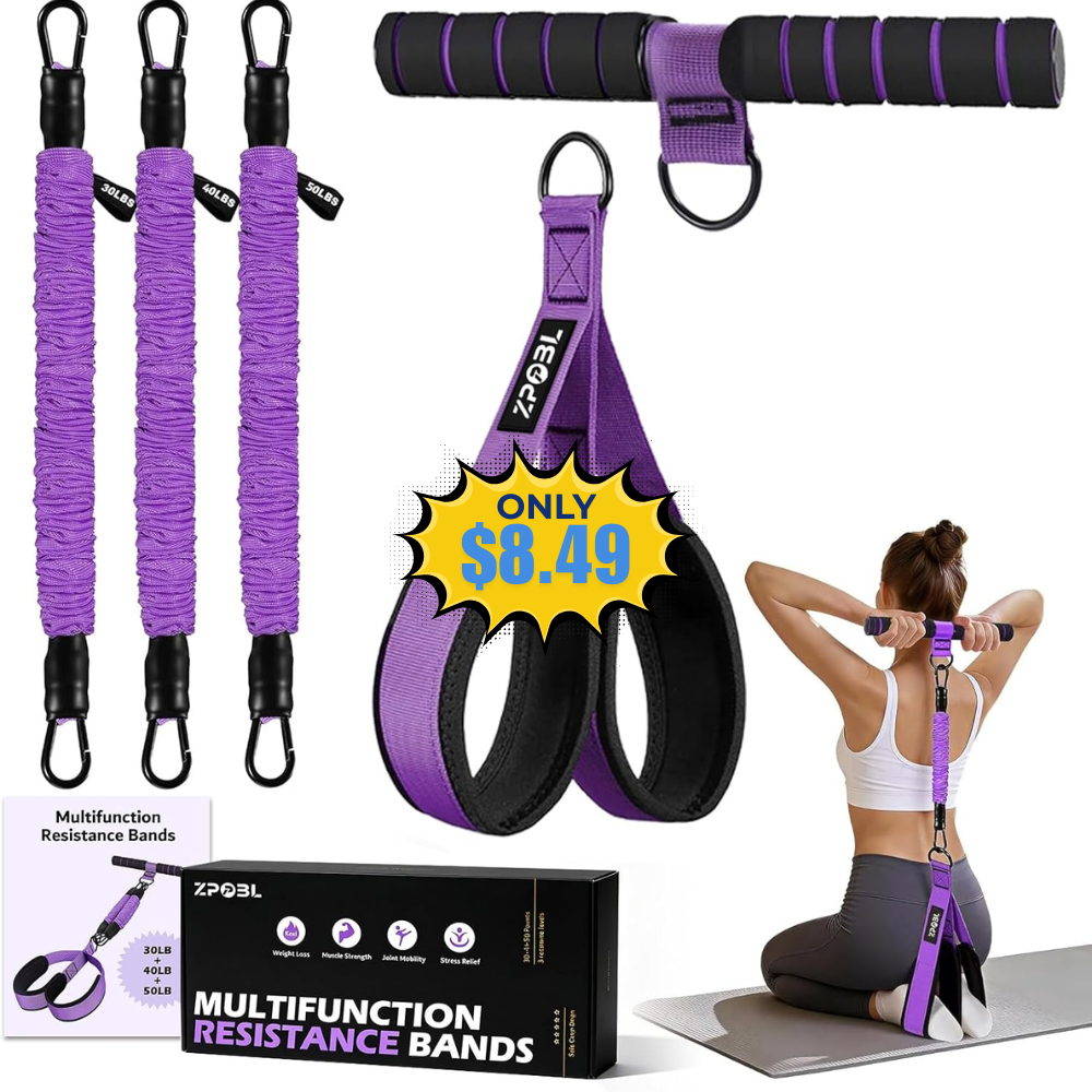 Multifunctional Pedal Resistance Band Deal: Save 11% at Amazon
