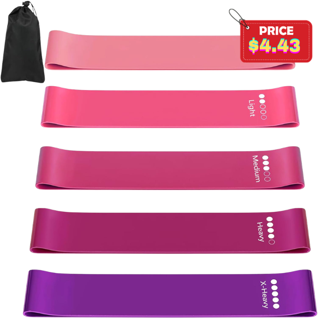 Exercise Bands Set of 5 Deal: Save 11% at Amazon
