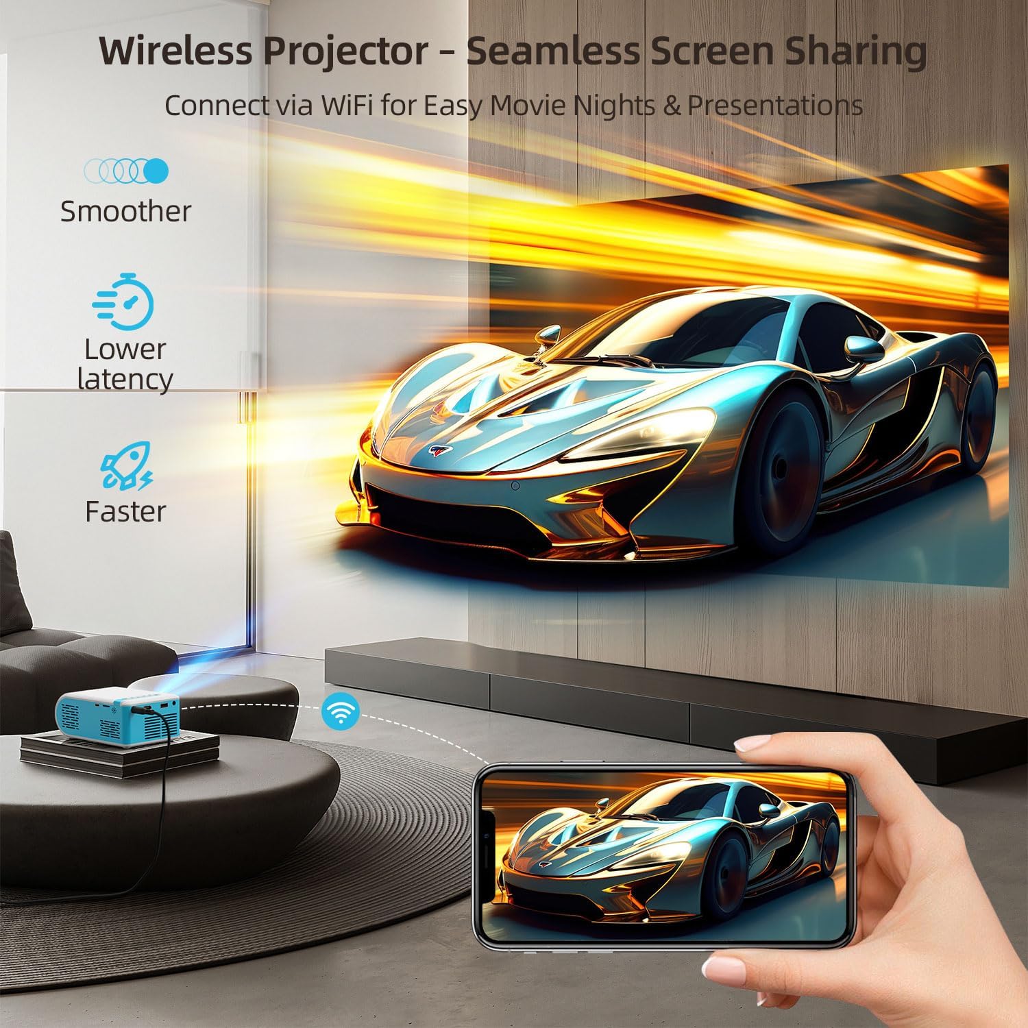 Nasin Portable Mini Projector Only $54.12 (Reg. $60) at Amazon