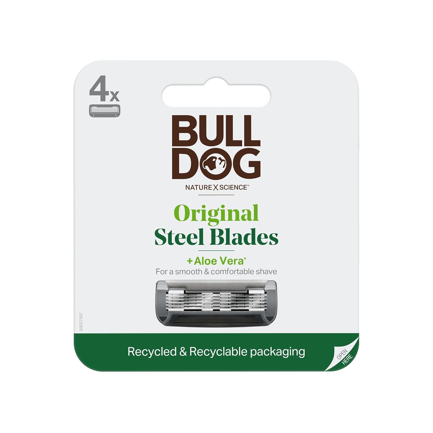 $3.47 Bulldog Original Steel Razor Blades 4 Count at Amazon deal at Amazon