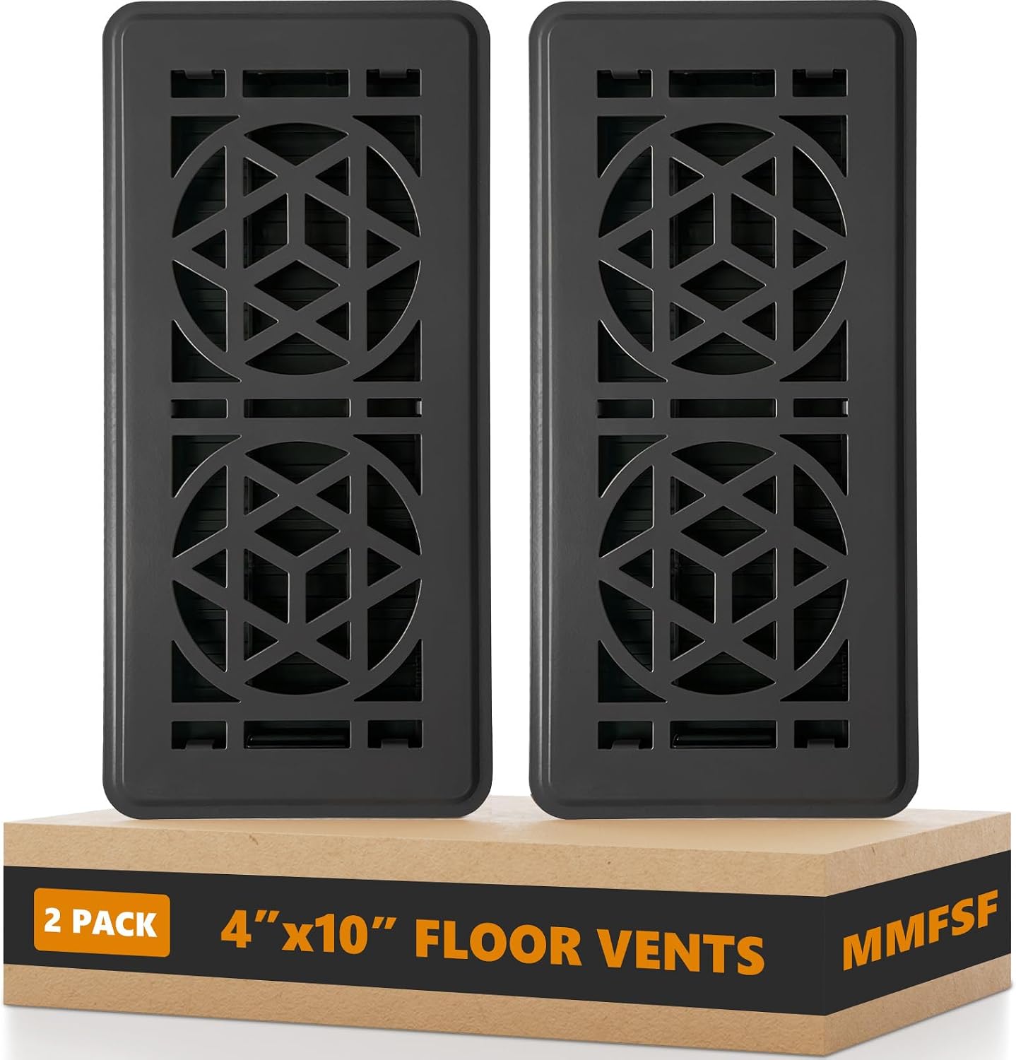 2 Pack Floor Vent Covers, Floor Register 4×10 Only $18.98 at Amazon