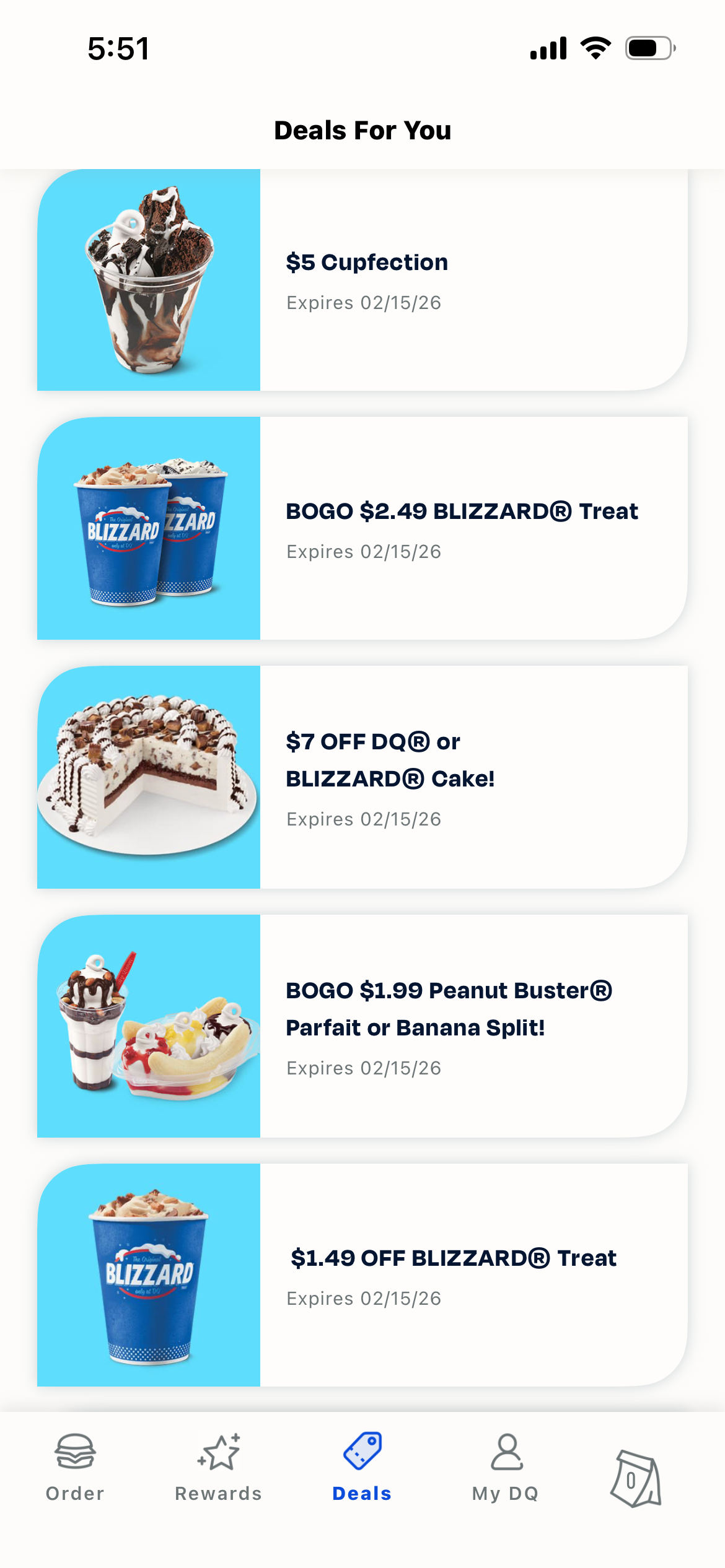 Dairy Queen is offering Only $1