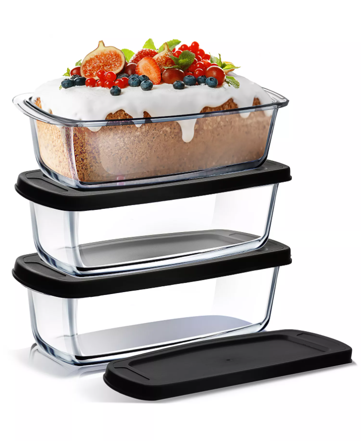 Airtight 6-Pc. Rectangular Bread Loaf Containers Set Deal at Macy’s: Save $33.01