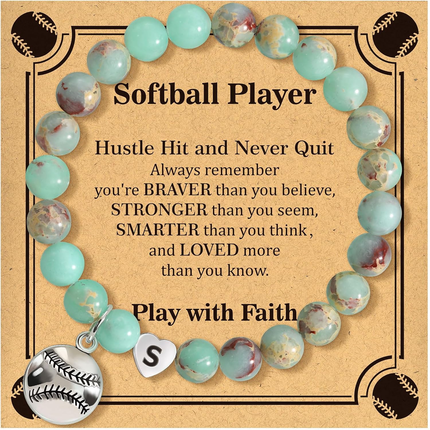 BAYLAY Softball Gifts for Teen Girls, Softball Only $12.59 at Amazon