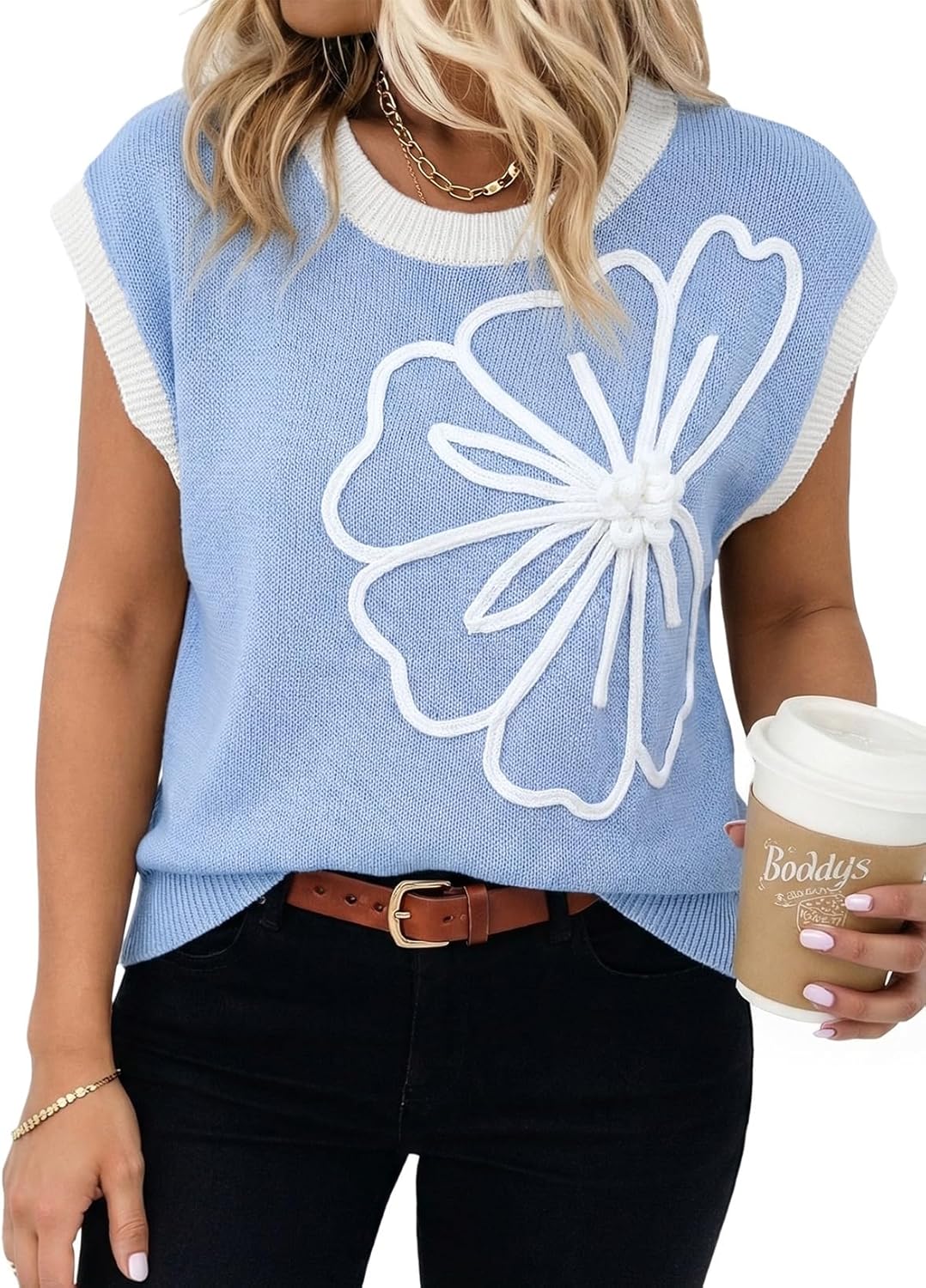 Dokotoo Women’s Summer Sweaters Embroidered Only $49 at Amazon