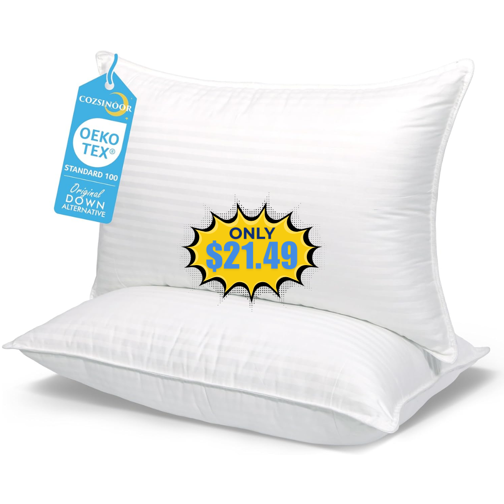 COZSINOOR Queen Bed Pillows Deal: Save at Amazon