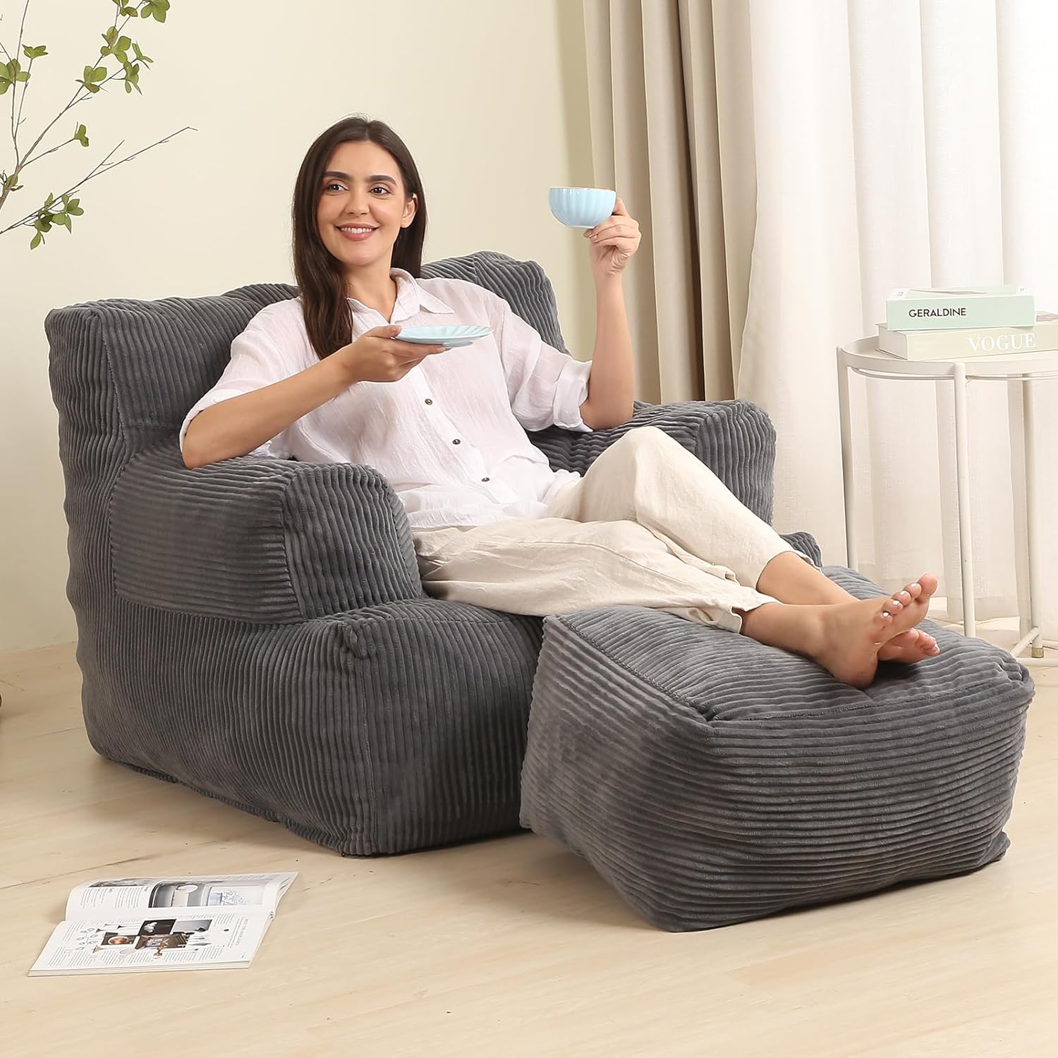 MOMCAYWEX Comfy Gaint Bean Bag Only $89.99 (Reg. $129) at Amazon