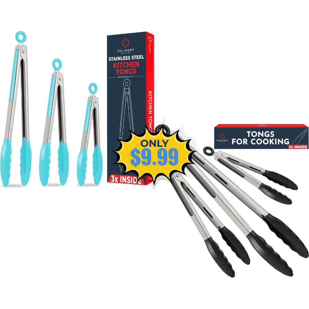 Kitchen Tongs with Silicone Tips Deal at Amazon