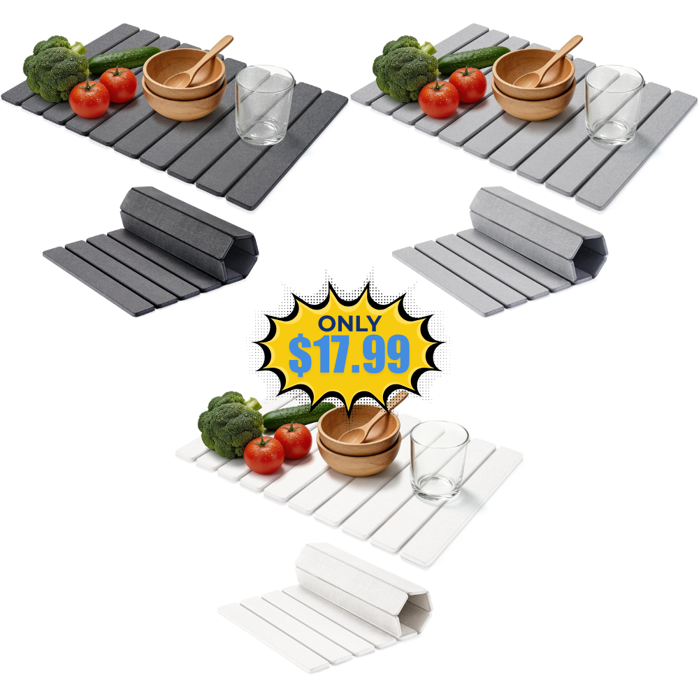 Large Stone Dish Drying Mat Deal: Save 10% at Amazon
