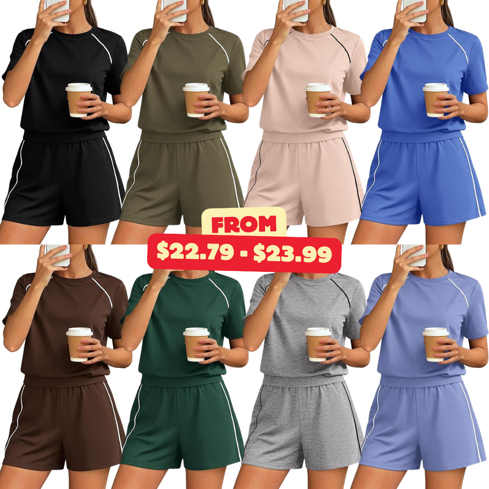 PRETTYGARDEN 2 Piece Short Sets Deal at Amazon