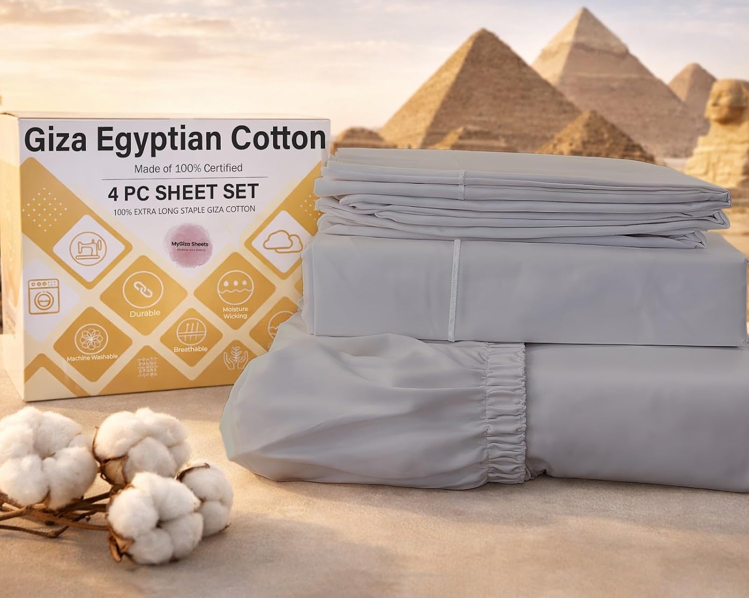 MyGiza Sheets,100% Certified Only $47.39 (Reg. $65.94) at Amazon