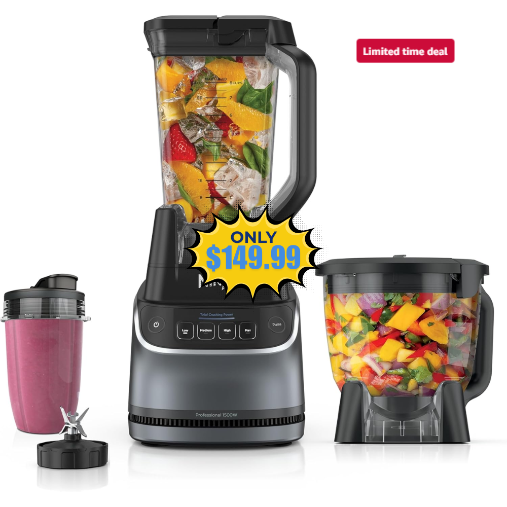Ninja 1500W, 72oz Full-Size Blender Deal: Save 32% at Amazon