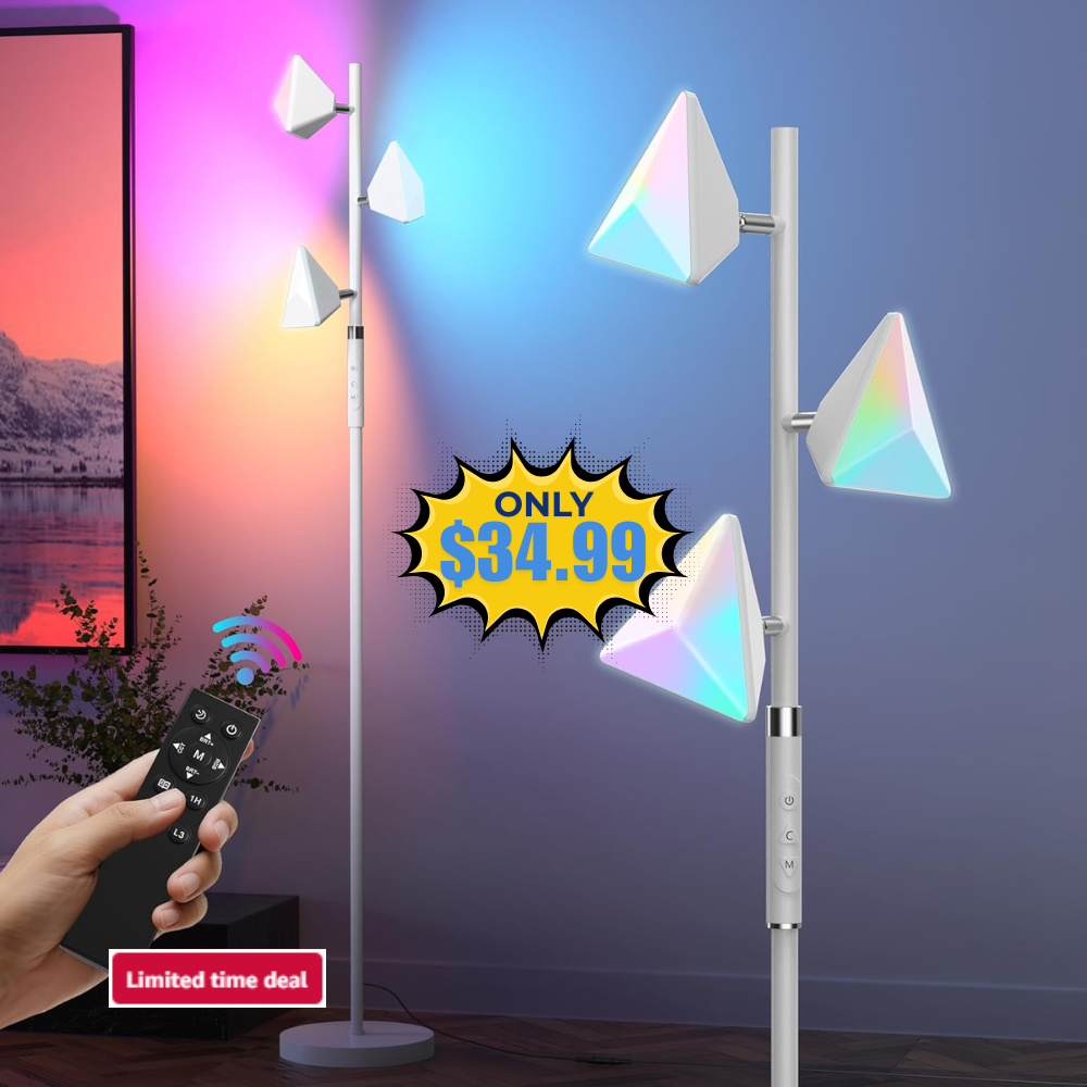 RGB Tree Floor Lamp Deal: Save 42% at Amazon