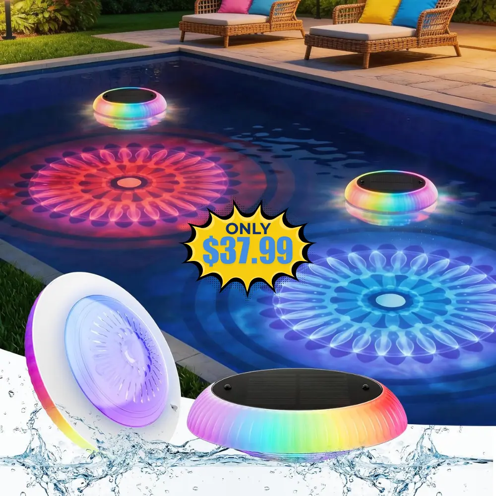 Solar Floating Pool Lights, 6.5in Deal on Amazon