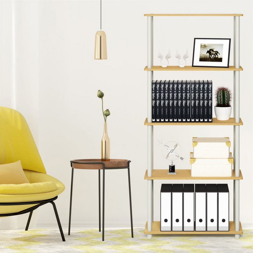 Furinno Turn-N-Tube 5-Shelf Decorative Shelves Deal at Walmart: Save $20.59