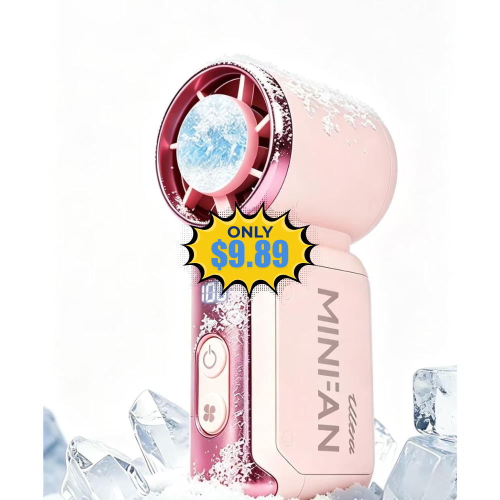 Pink Portable Handheld Mini Fan Deal at Amazon