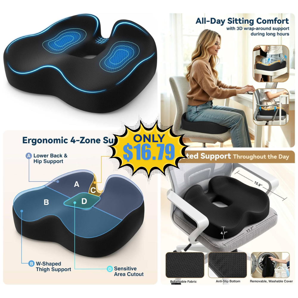 TushGuard Ergonomic Seat Cushion 20% Off at Amazon