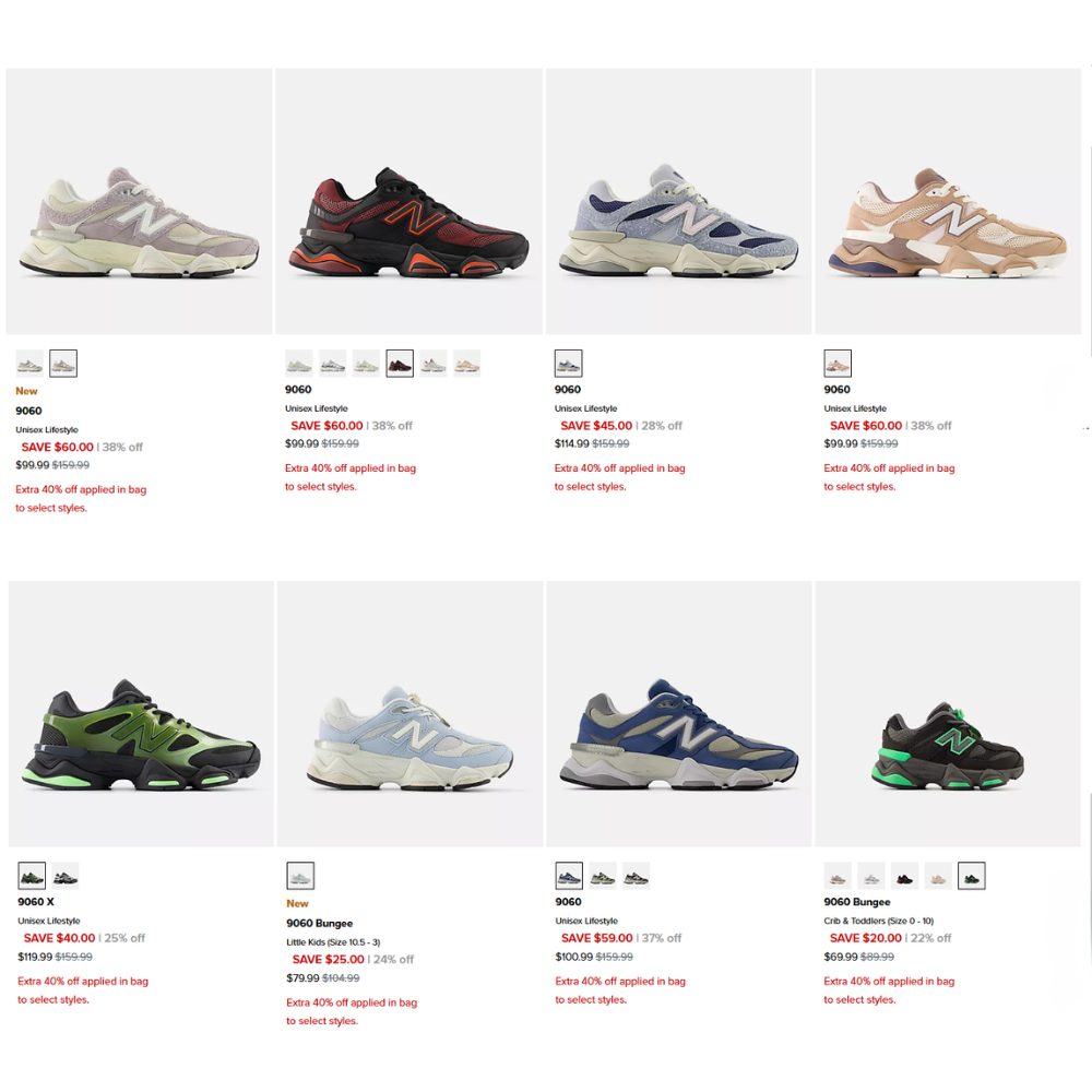 New Balance 9060 Shoes Sale: 40% Off at Joe’s New Balance Outlet