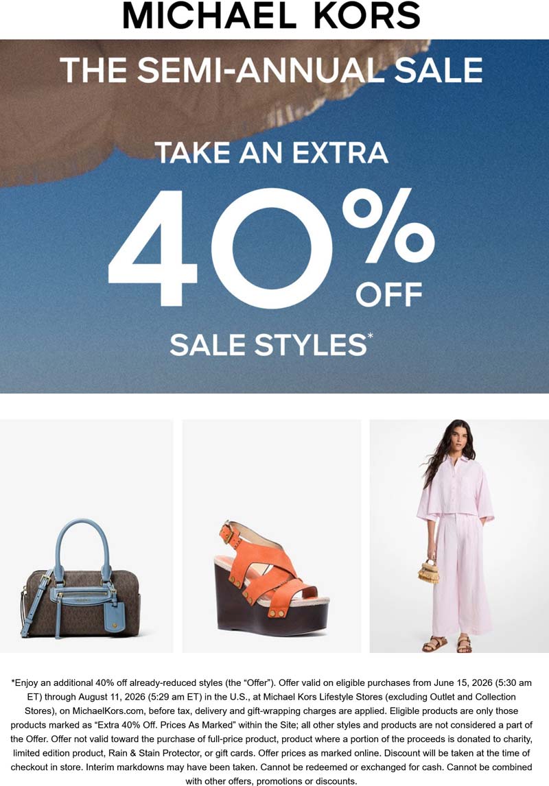 Michael Kors sale styles at Michael Kors store