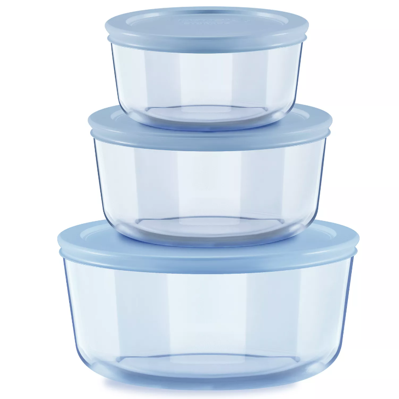 Pyrex Blue Tinted 6-Piece Storage Set Deal: Save 36% at Kohl’s