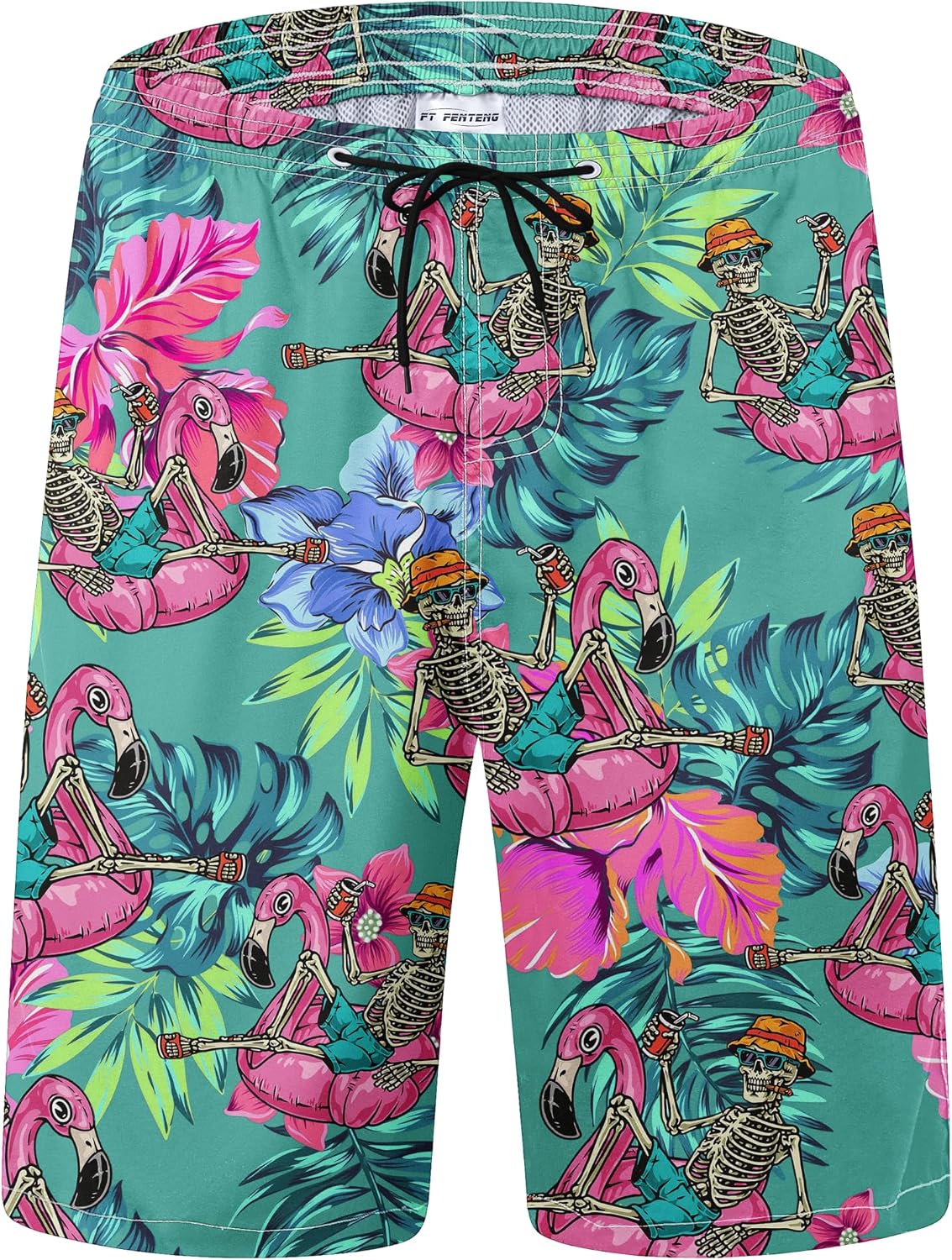 FT FENTENG Mens Swim Trunks Swimsuits, Green Only $24.99 at Amazon