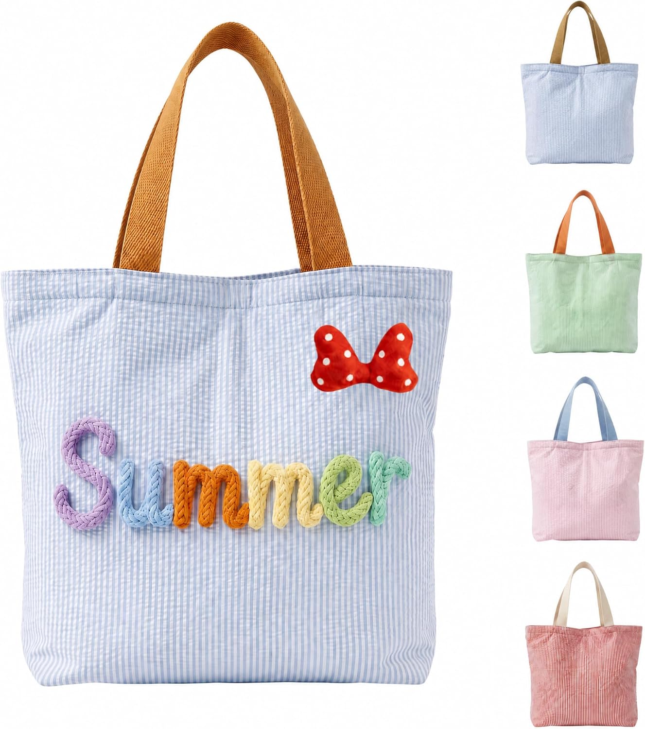 NYLGOXITK Personalized Striped Tote Bag for Beach & Pool | C deal at Amazon