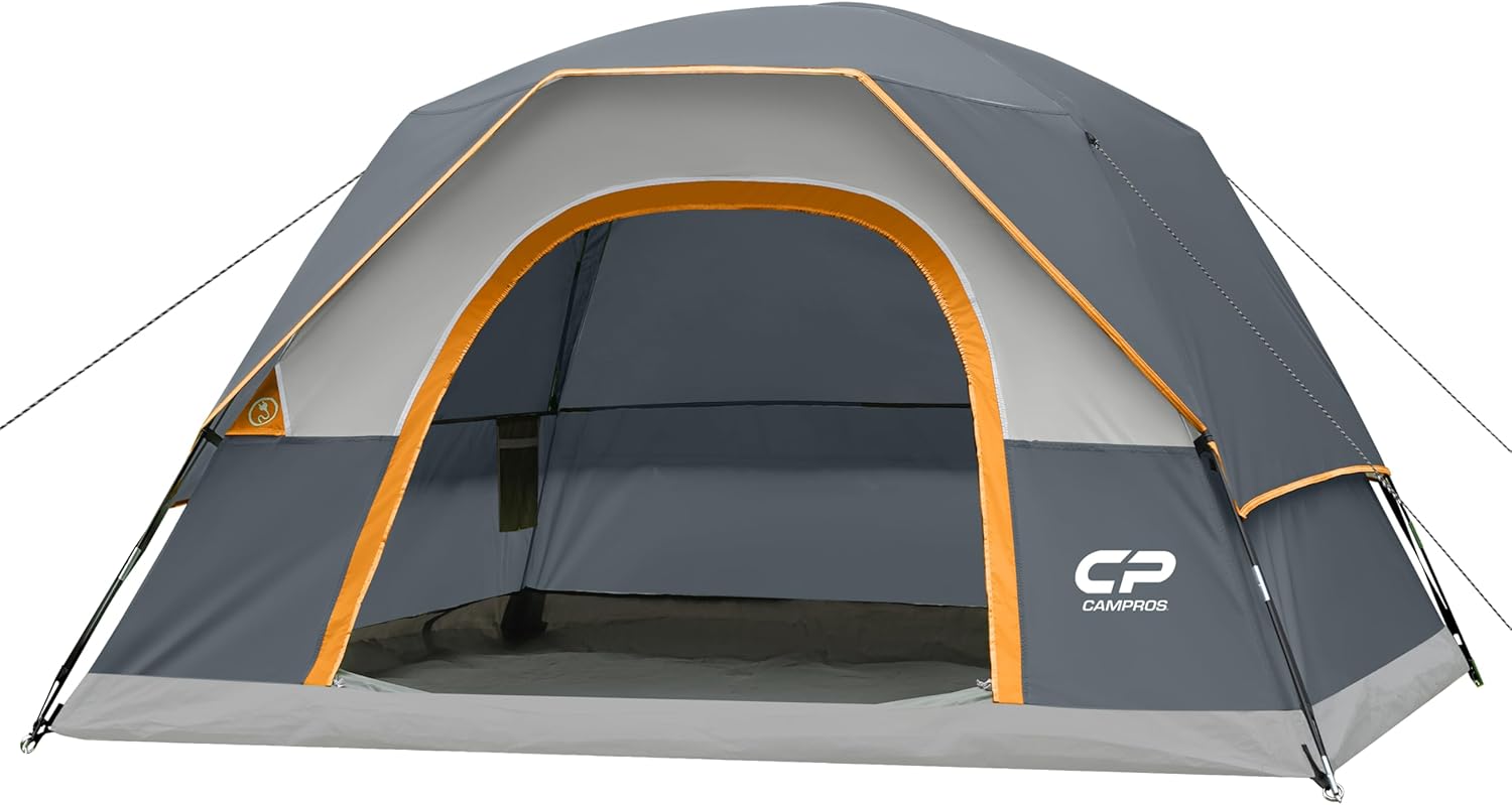 CAMPROS CP 4 Person Camping Tent, Waterproof Dome Tent with deal at Amazon